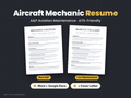 Aircraft Mechanic Resume Template