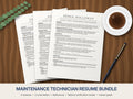Maintenance Technician Resume Template