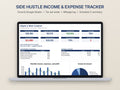 Side Hustle Bookkeeping Spreadsheet – Income, Expenses and Mileage for Excel and Google Sheets