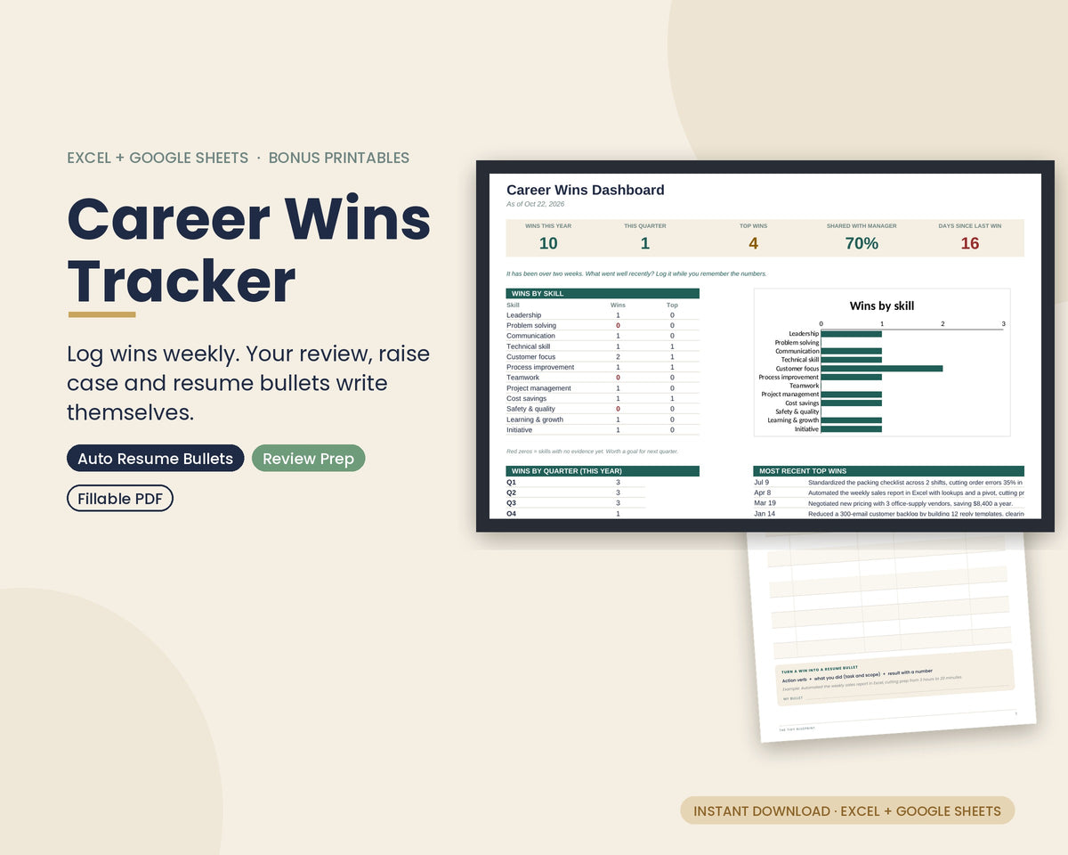 Career Wins Tracker