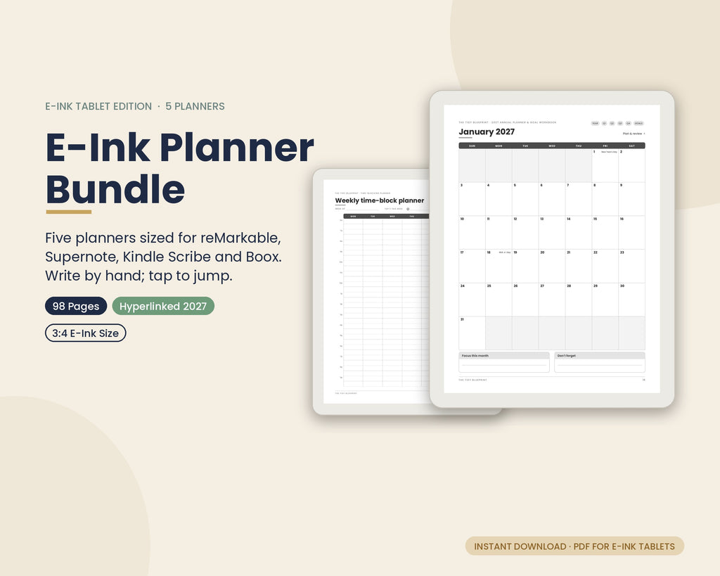 E Ink Planner Bundle