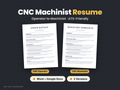 CNC Machinist Resume Template