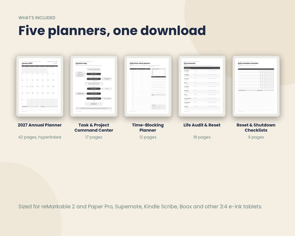 E Ink Planner Bundle