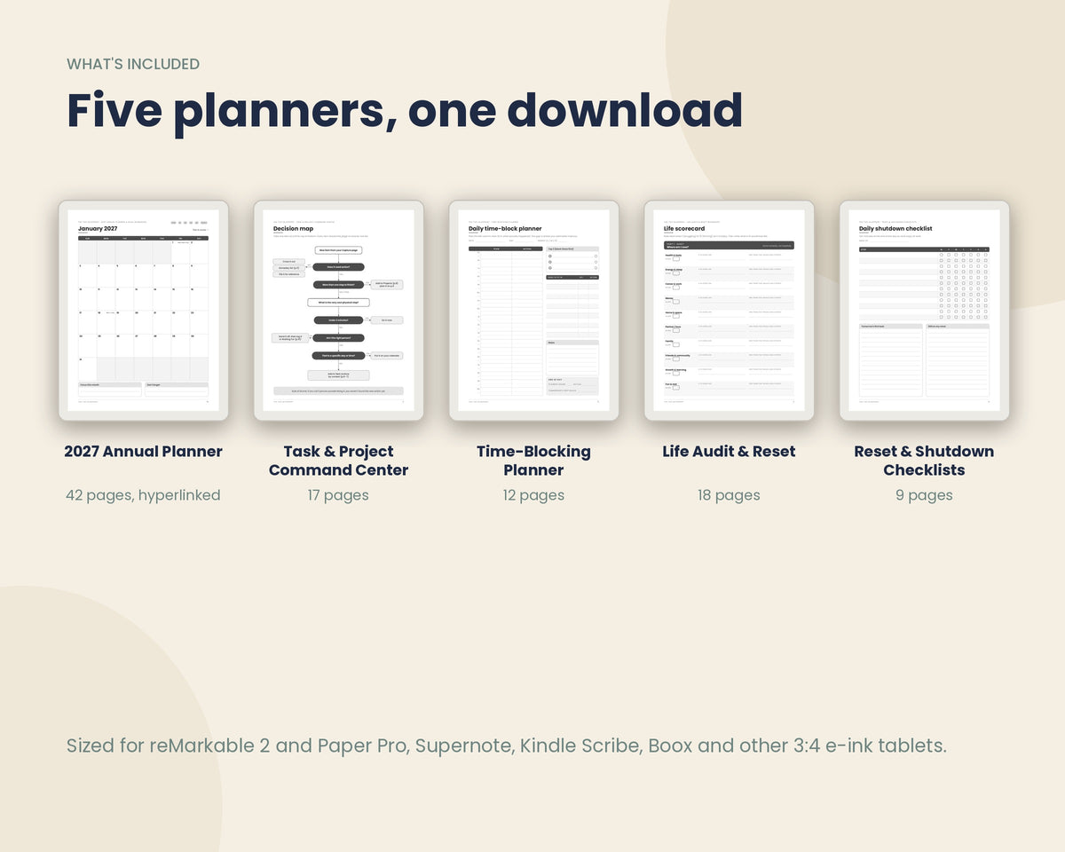 E Ink Planner Bundle
