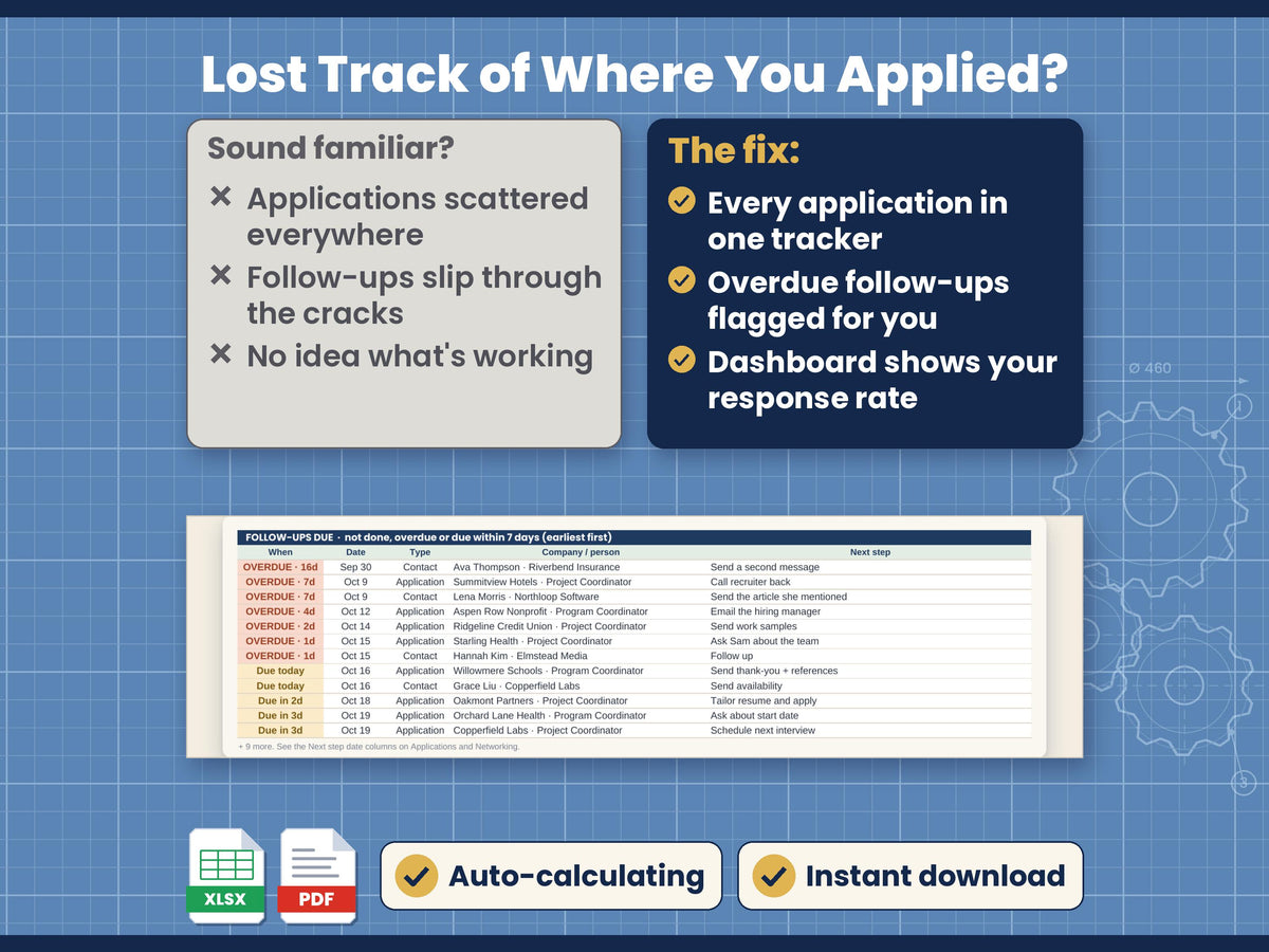 Job Application Tracker Spreadsheet