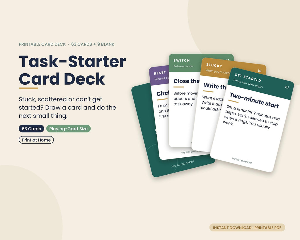 Task Starter Card Deck