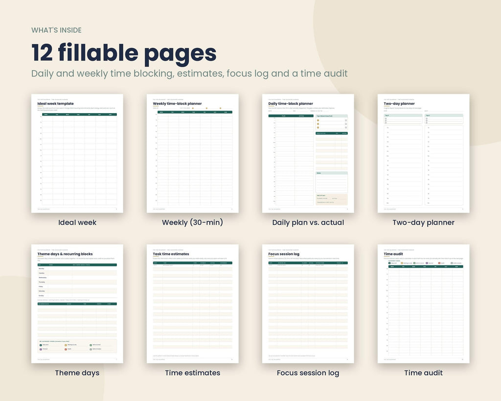 Time Blocking Planner
