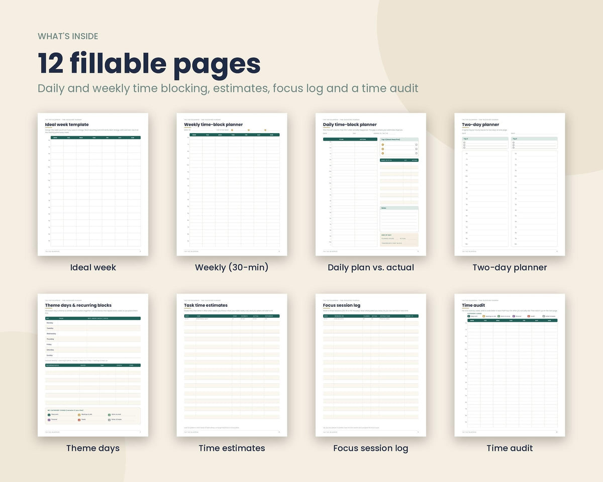 Time Blocking Planner