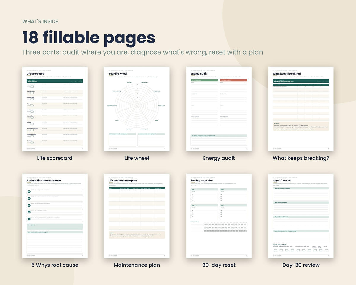 Life Audit Reset Workbook