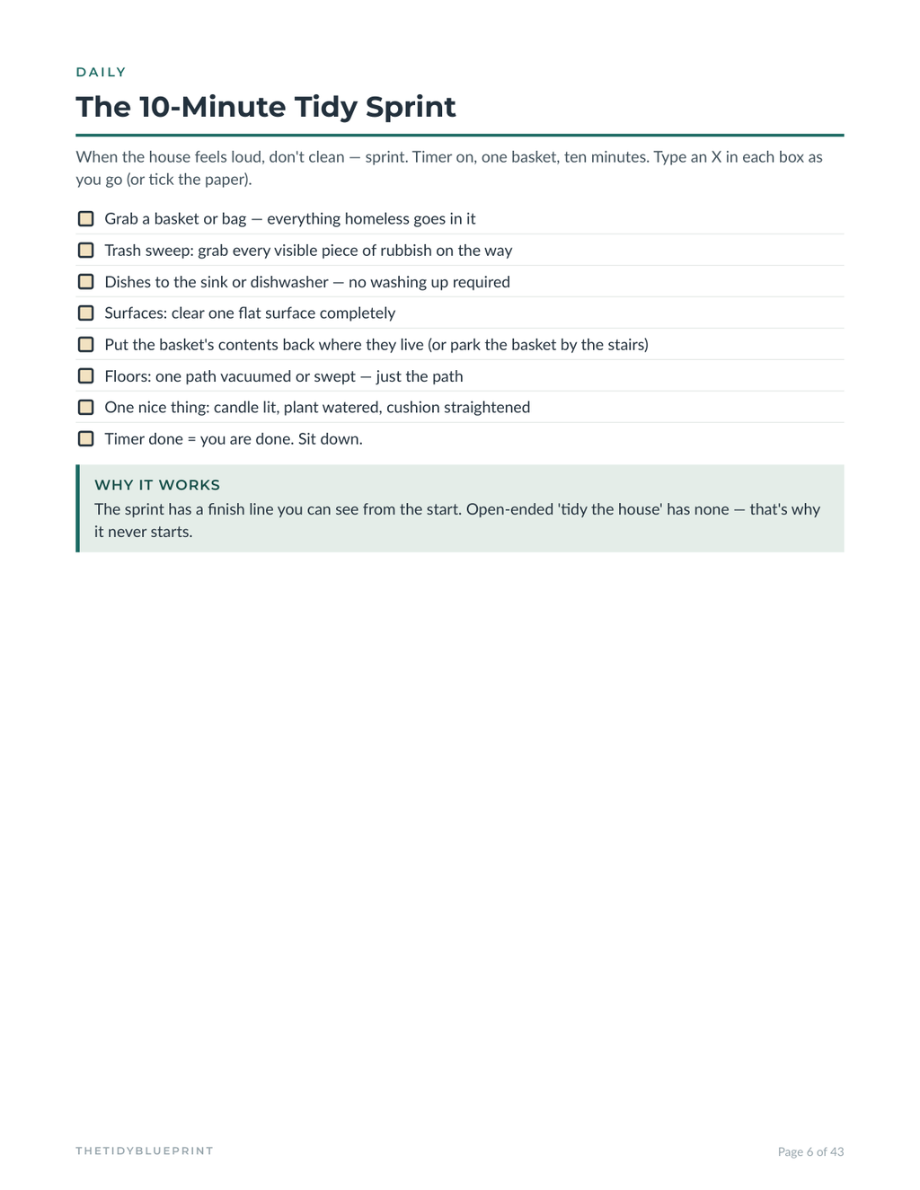 ADHD-Friendly Home Planner