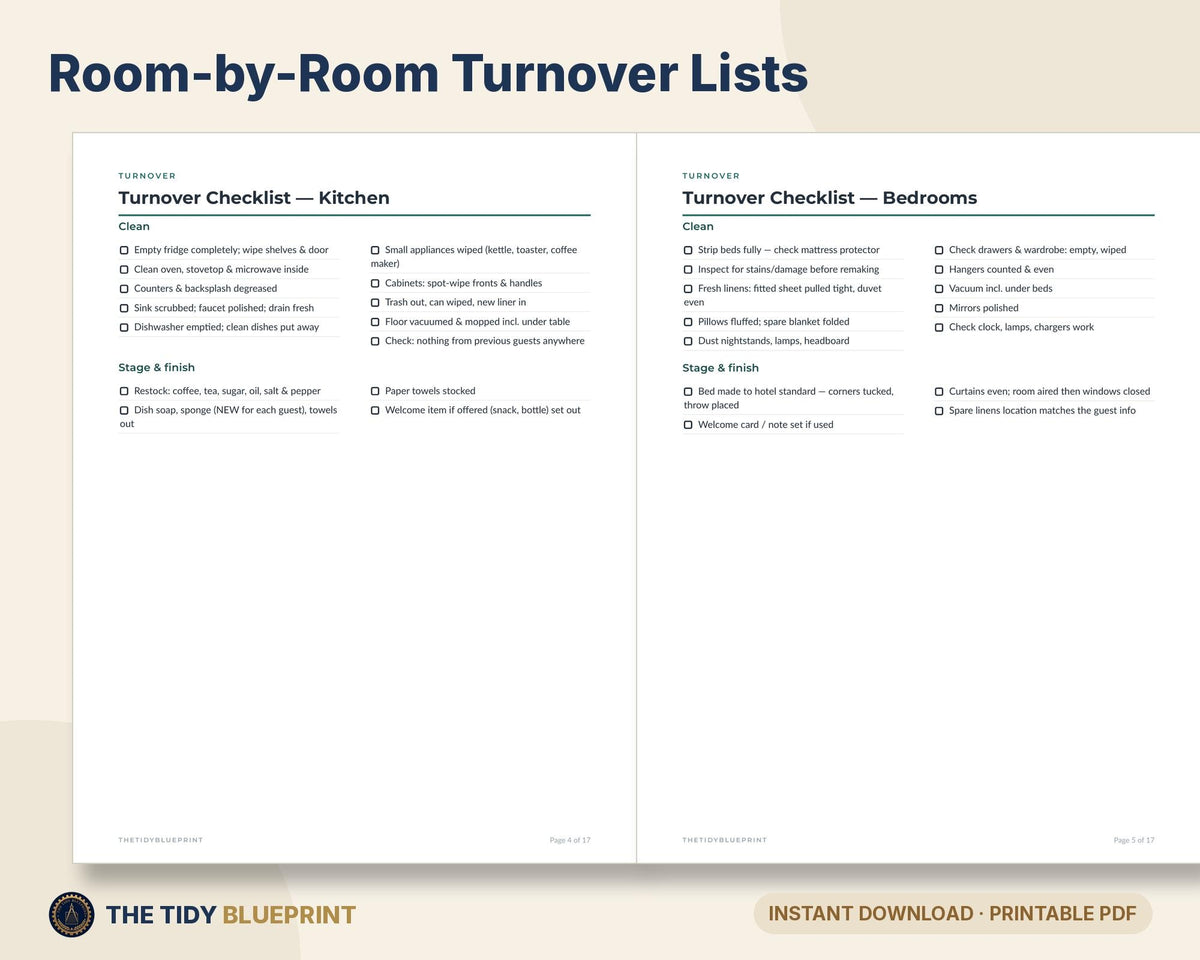 Airbnb Turnover Cleaning Kit