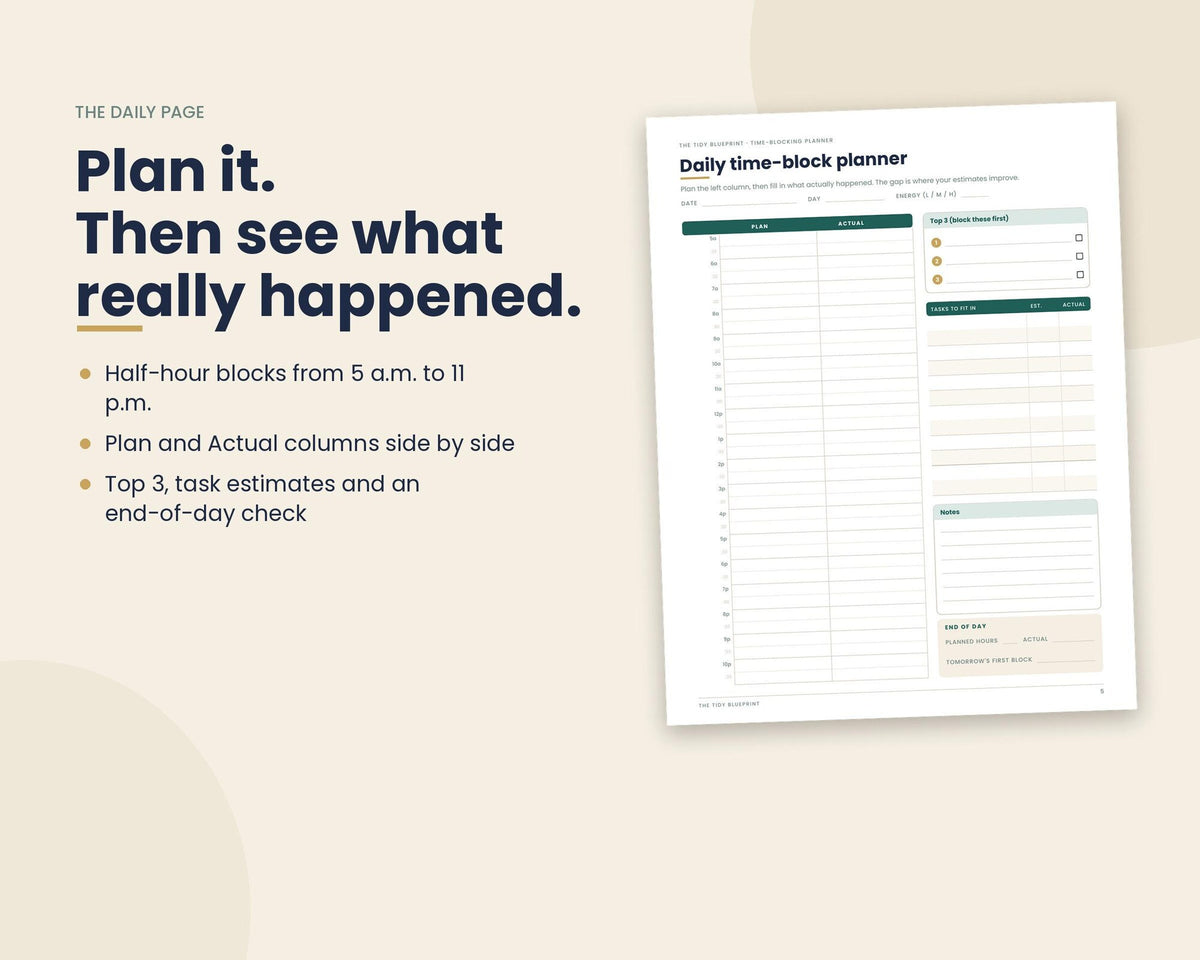 Time Blocking Planner