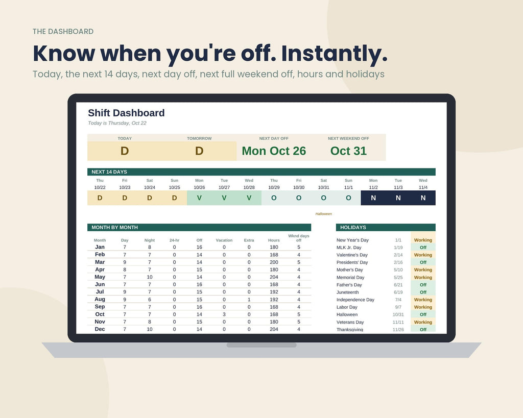 Rotating Shift Planner