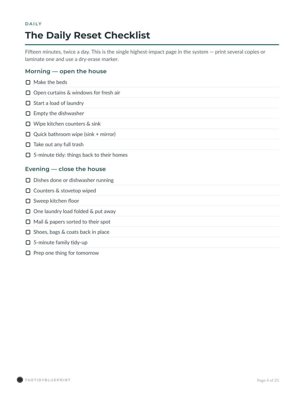 Cleaning Schedule System
