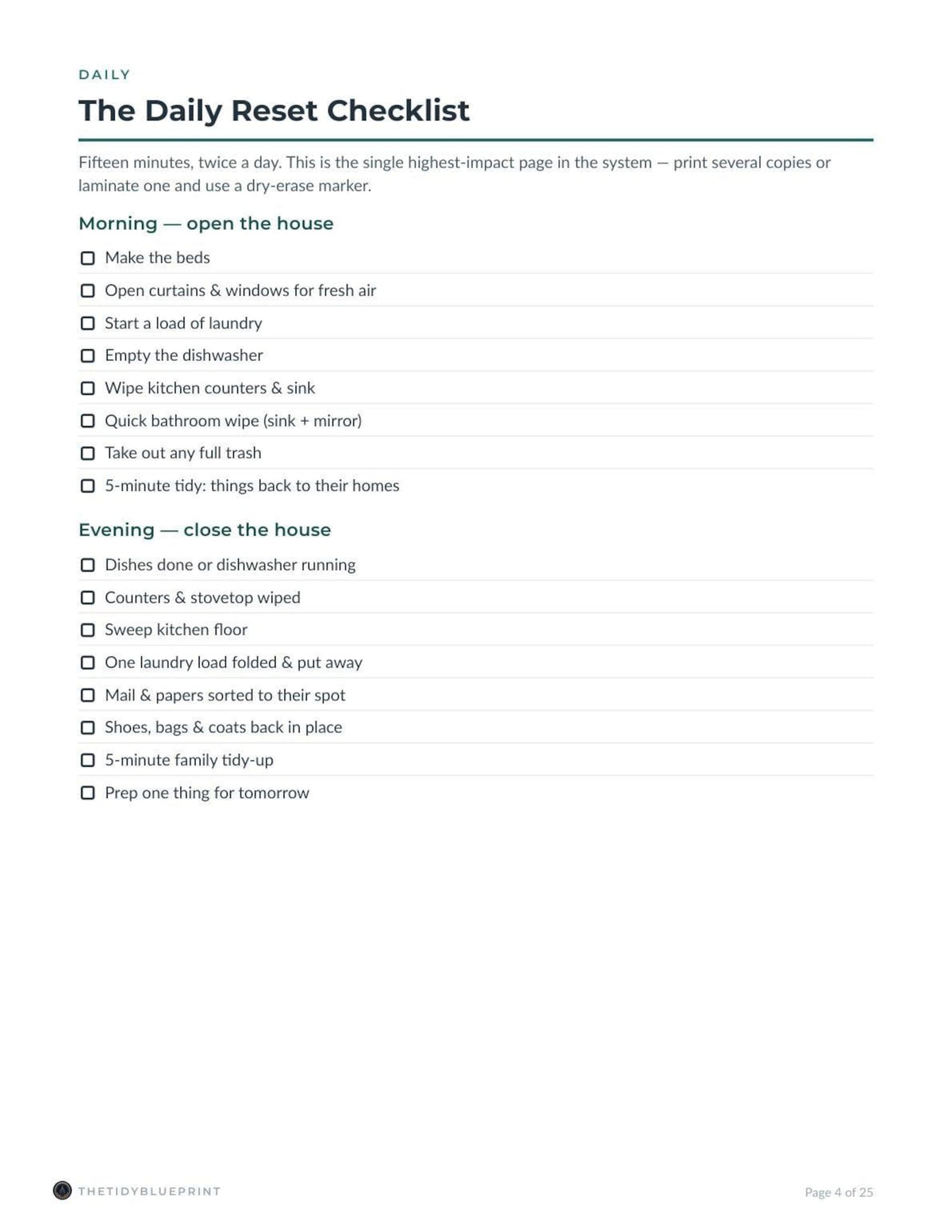 Cleaning Schedule System