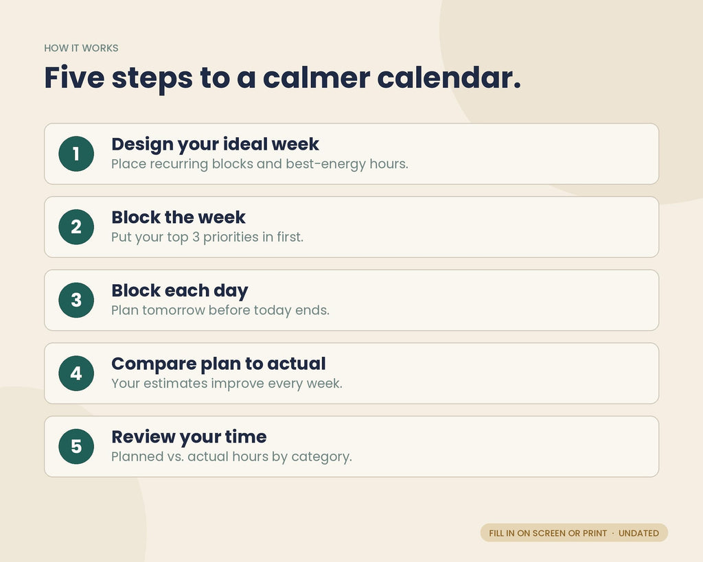 Time Blocking Planner