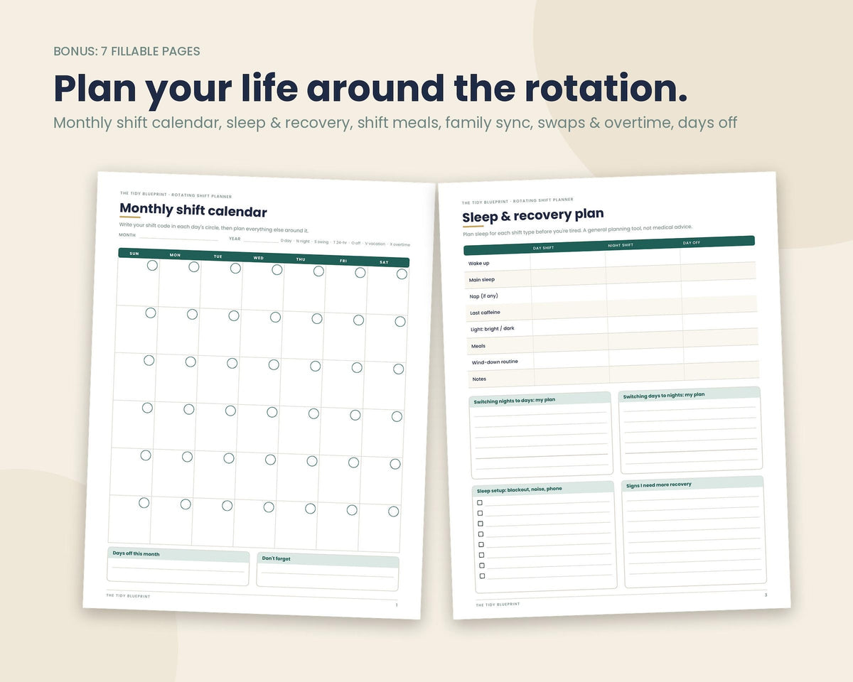 Rotating Shift Planner