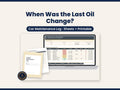 Car Maintenance Log for 4 Vehicles – Excel, Google Sheets and Printable PDF