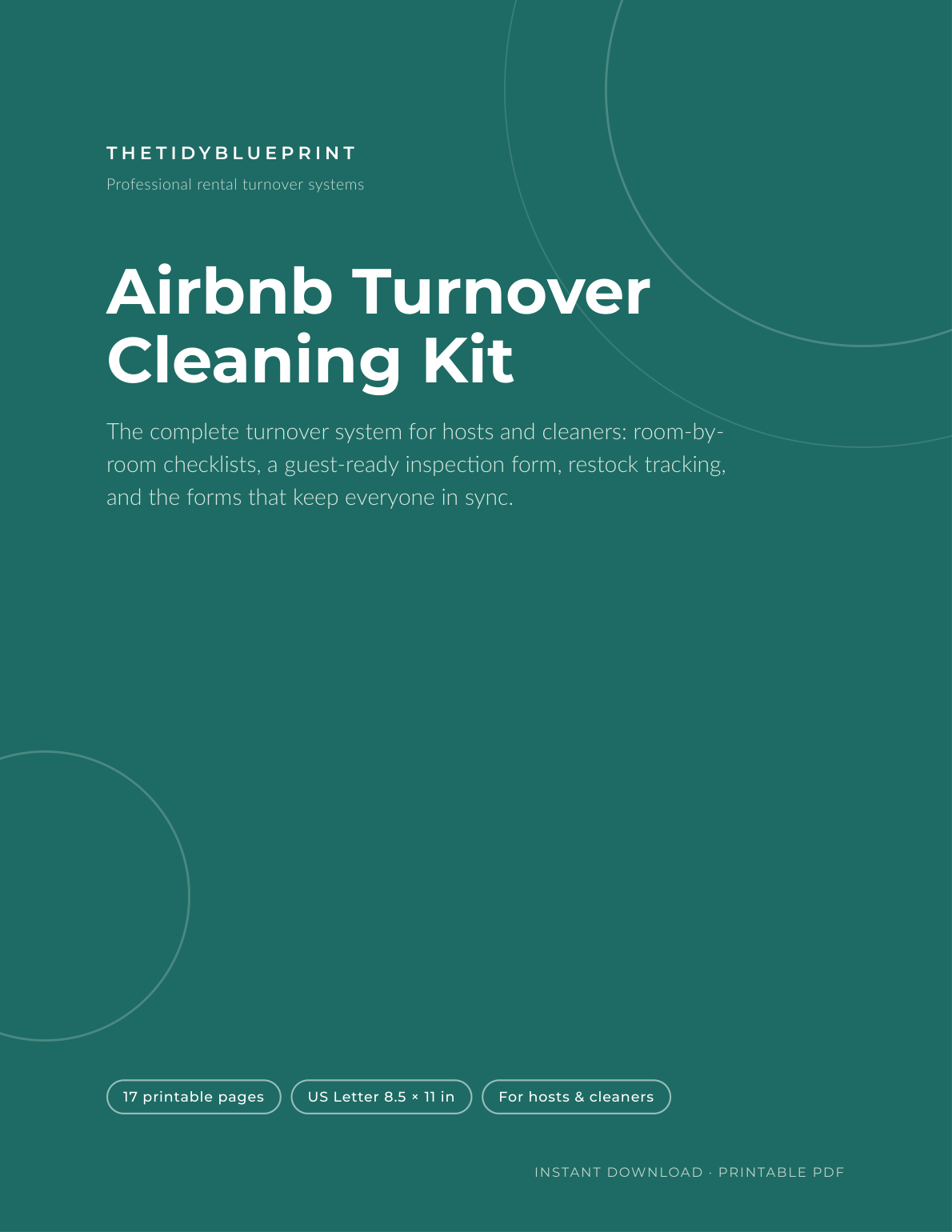 Airbnb Turnover Cleaning Kit