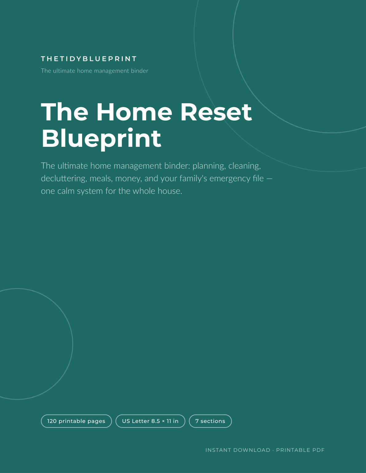 Home Reset Blueprint Binder